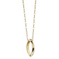 Yale University Monica Rich Kosann Poesy Ring Necklace in Gold - Image 2