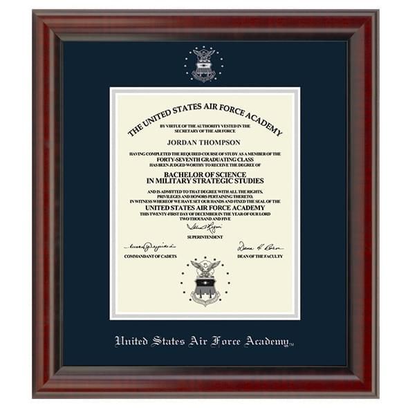 US Air Force Academy Diploma Frame, the Fidelitas - Image 1