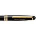Brown Montblanc Meisterstück Classique Ballpoint Pen in Gold - Image 2