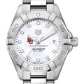 click to view BU Women's TAG Heuer Steel Aquaracer with MOP Diamond Dial - Image 1