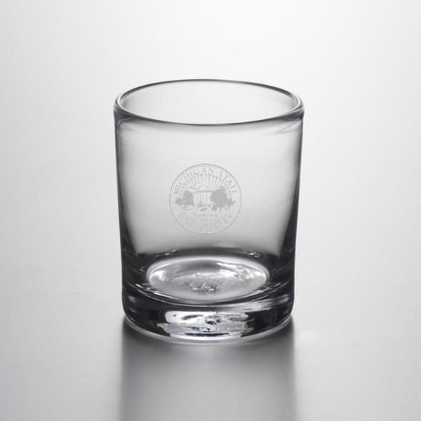 Michigan State Double Old Fashioned Glass by Simon Pearce - Image 1