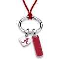Alabama Silk Necklace with Enamel Charm & Sterling Silver Tag - Image 1