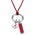 Alabama Silk Necklace with Enamel Charm & Sterling Silver Tag - Image 2