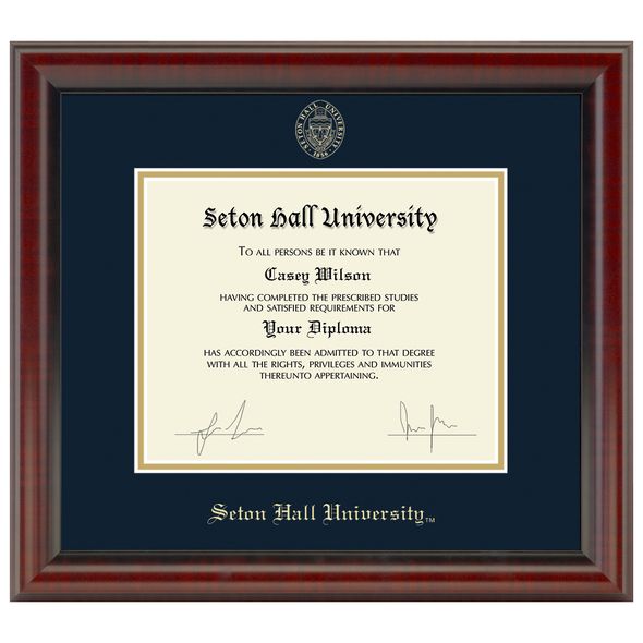 Seton Hall Diploma Frame, the Fidelitas - Image 1