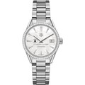 US Air Force Academy Women's TAG Heuer Steel Carrera with MOP Dial & Diamond Bezel - Image 2