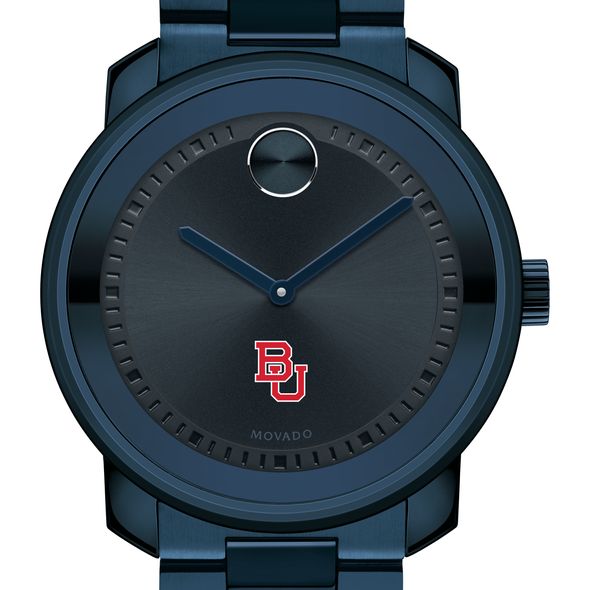 Boston University Men's Movado BOLD Blue Ion with Bracelet - Image 1