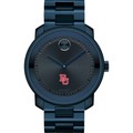 click to view Boston University Men's Movado BOLD Blue Ion with Bracelet - Image 2