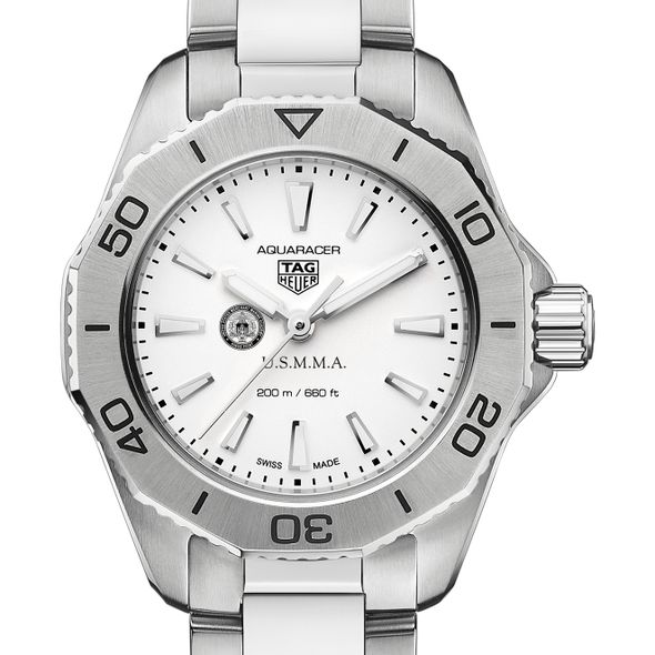 USMMA Women's TAG Heuer Steel Aquaracer with Silver Dial - Image 1