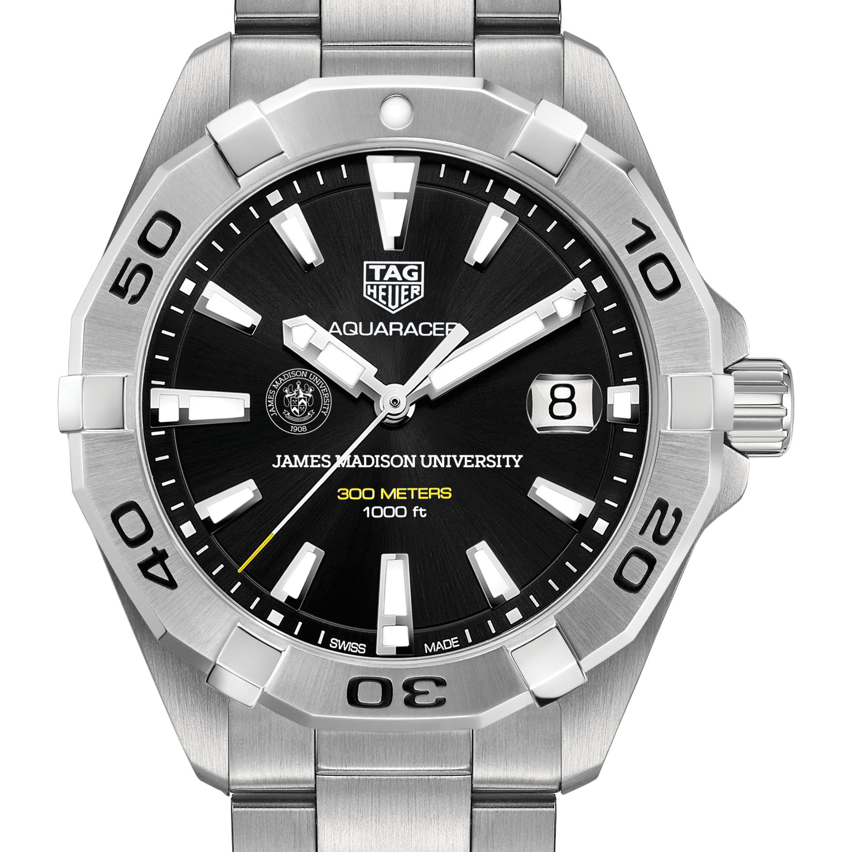 James Madison Men's TAG Heuer Steel Aquaracer w/ Black Dial
