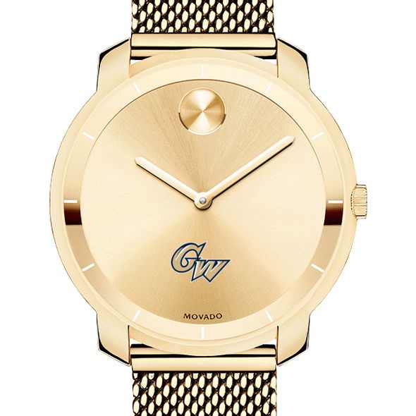 George Washington University Women's Movado Gold Bold 36
