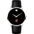 WSU Men's Movado Museum with Leather Strap - Image 2