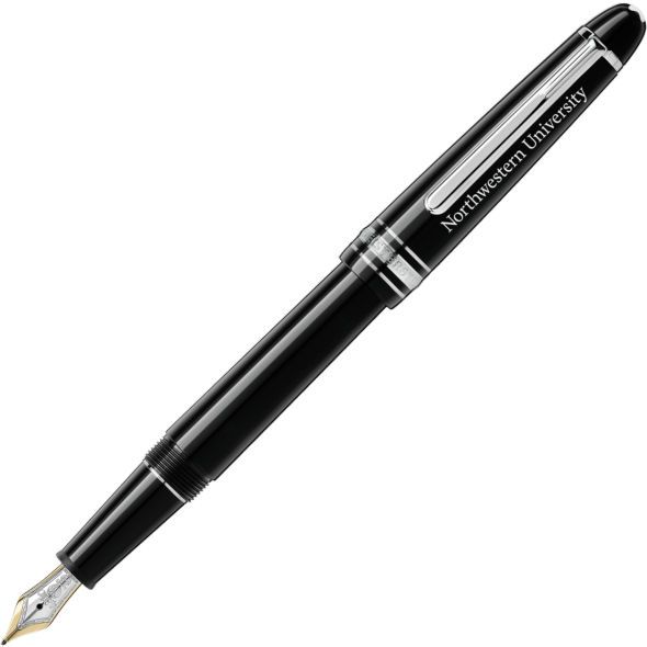 Northwestern University Montblanc Meisterstück Classique Fountain Pen in Platinum