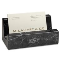 Oklahoma State Marble Business Card Holder
