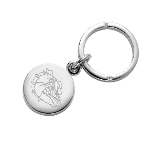 Gonzaga Sterling Silver Insignia Key Ring - Image 1