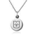 University of Missouri Necklace with Charm in Sterling Silver - Image 1
