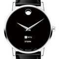 NYU Stern Men's Movado Museum with Leather Strap - Image 1