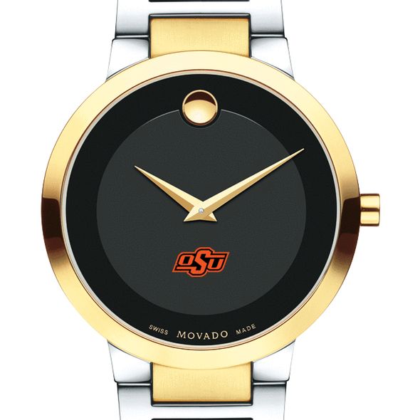 Oklahoma State University Men's Movado Two-Tone Modern Classic Museum with Bracelet