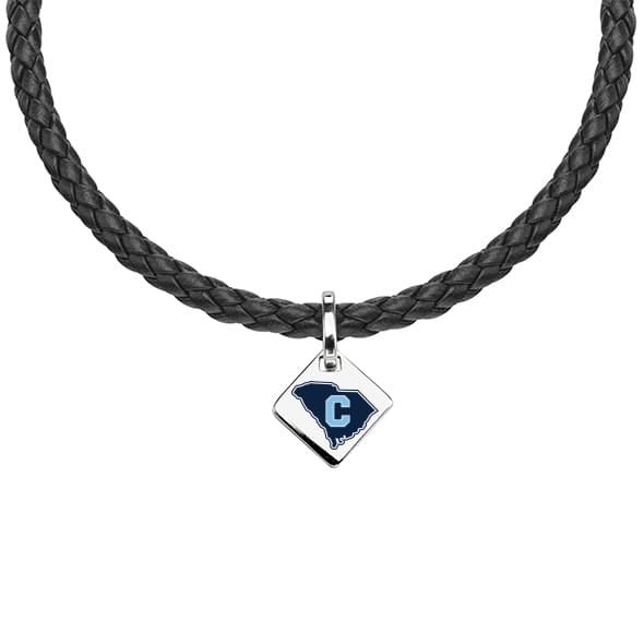 Citadel Leather Necklace with Sterling Silver Tag