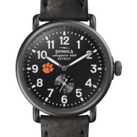 Clemson Shinola Watch, The Runwell 41mm Black Dial