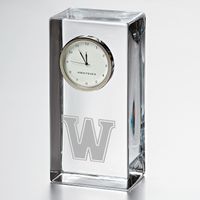 Williams Tall Glass Desk Clock by Simon Pearce