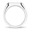 Yale Sterling Silver Oval Signet Ring - Image 4