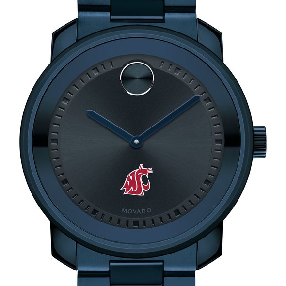 Washington State University Men's Movado BOLD Blue Ion with Bracelet