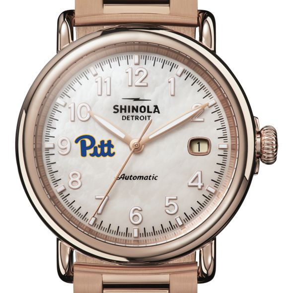 Pitt Shinola Watch, The Runwell Automatic 39.5mm MOP Dial - Image 1