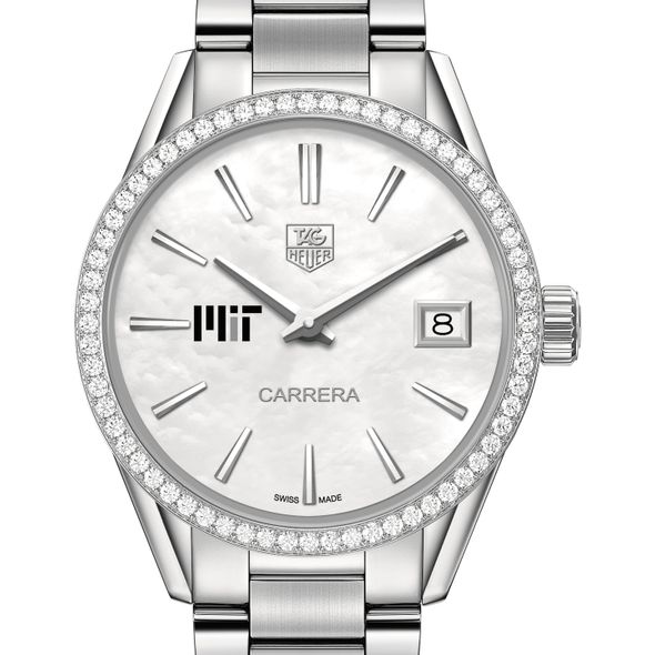 MIT Women's TAG Heuer Steel Carrera with MOP Dial & Diamond Bezel