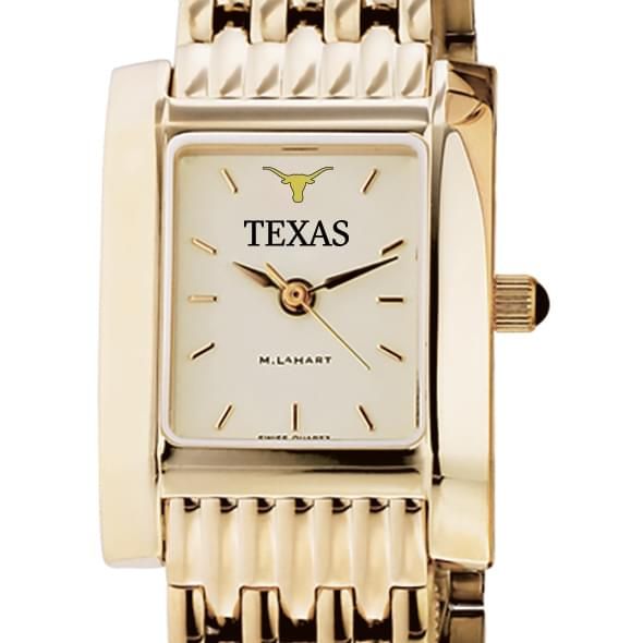 Texas Women's Gold Quad Watch with Bracelet