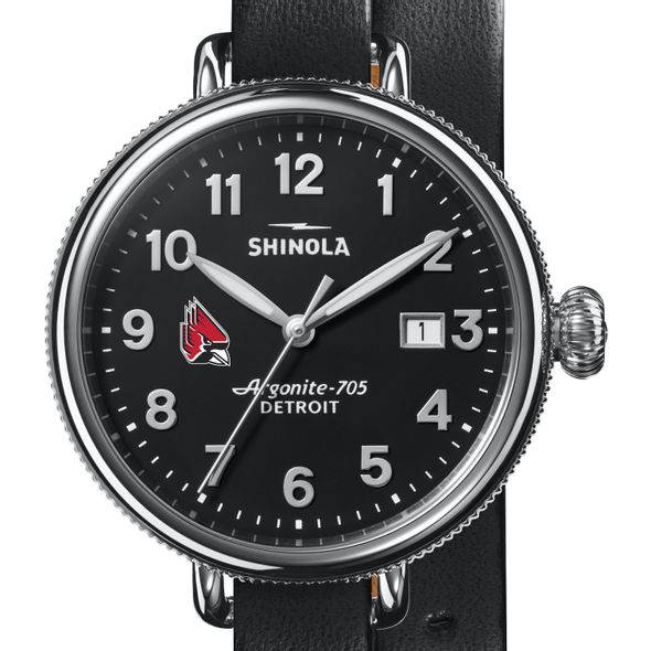 Ball State Shinola Watch, The Birdy 38mm Black Dial - Image 1