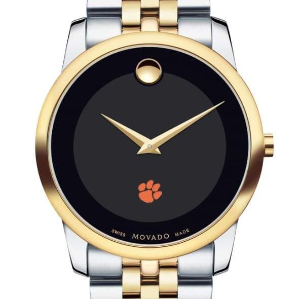 Clemson Men's Movado Two-Tone Museum Classic Bracelet
