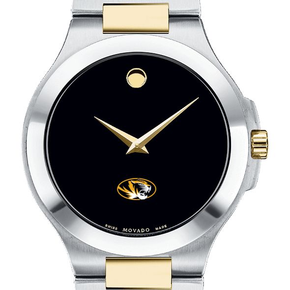 Missouri Men's Movado Collection Two-Tone Watch with Black Dial - Image 1