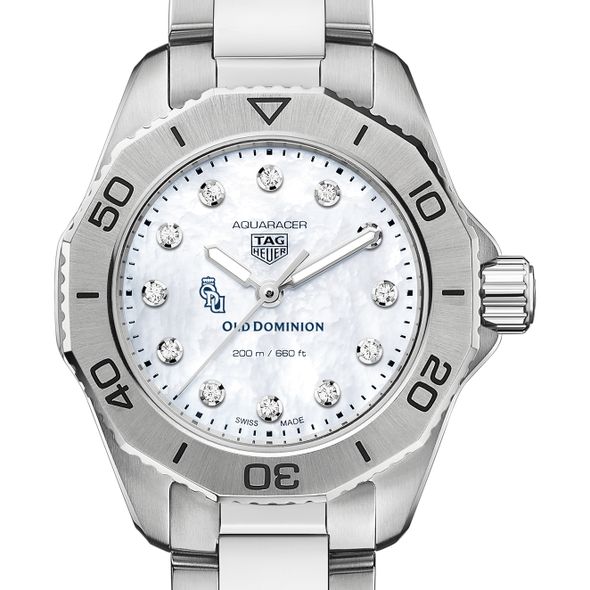 Old Dominion Women's TAG Heuer Steel Aquaracer with Diamond Dial - Image 1