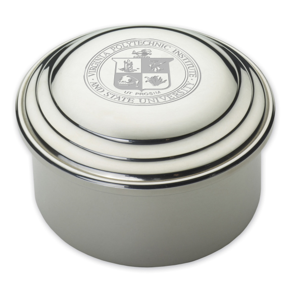 Virginia Tech Pewter Keepsake Box