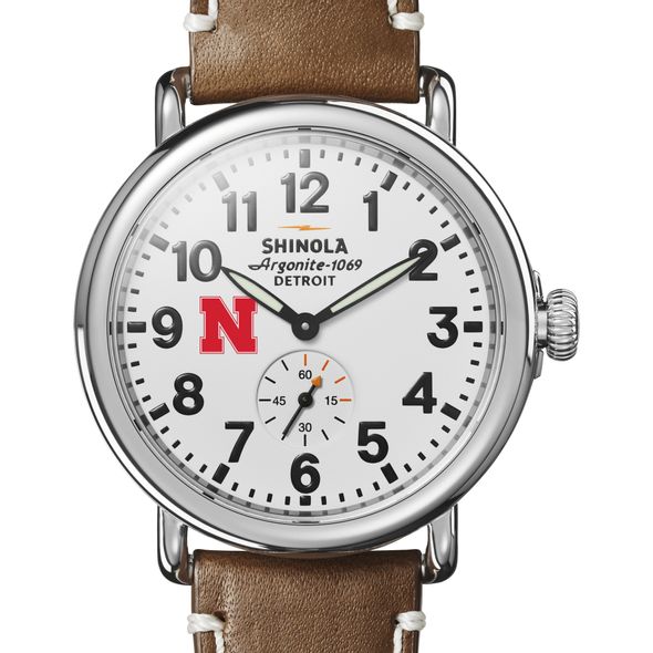 Nebraska Shinola Watch, The Runwell 41mm White Dial - Image 1