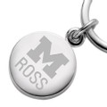Michigan Ross Sterling Silver Insignia Key Ring - Image 2