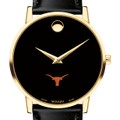Texas Longhorns Men's Movado Gold Museum Classic Leather - Image 1