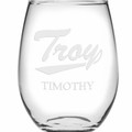 Troy Stemless Wine Glasses Made in the USA - Set of 4 - Image 2