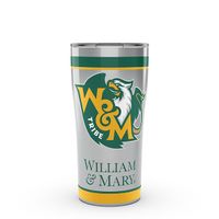 William & Mary 20 oz. Stainless Steel Tervis Tumblers with Hammer Lids - Set of 2