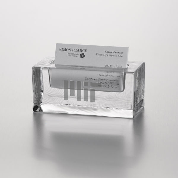 MIT Glass Business Cardholder by Simon Pearce