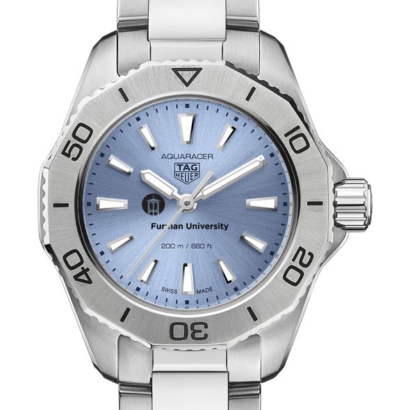 Furman Women's TAG Heuer Steel Aquaracer with Blue Sunray Dial - Image 1