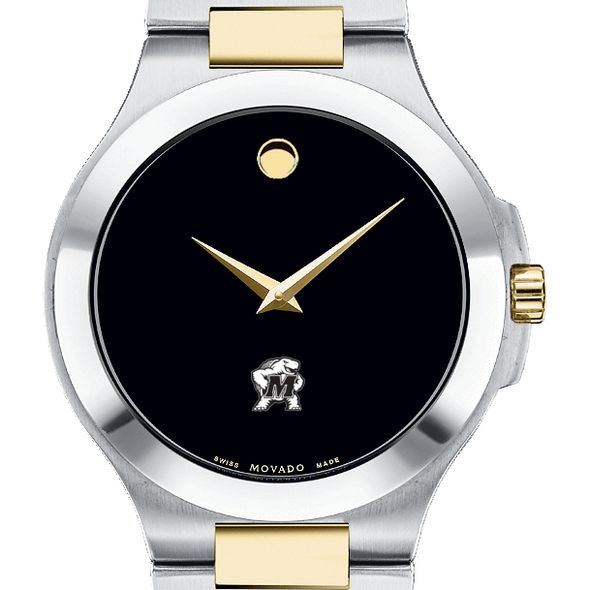 Maryland Men's Movado Collection Two-Tone Watch with Black Dial - Image 1