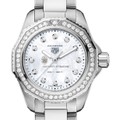 Tennessee Women's TAG Heuer Steel Aquaracer with Diamond Dial & Bezel - Image 1