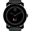 University of Miami Men's Movado BOLD with Leather Strap - Image 1