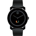 University of Miami Men's Movado BOLD with Leather Strap - Image 2
