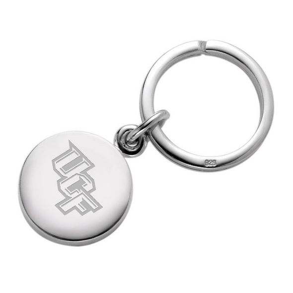 UCF Sterling Silver Insignia Key Ring - Image 1
