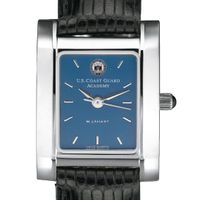 Coast Guard Women's Steel Quad Blue Dial with Leather