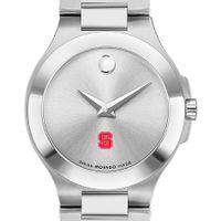 NC State Women's Movado Collection Stainless Steel Watch with Silver Dial