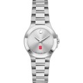 NC State Women's Movado Collection Stainless Steel Watch with Silver Dial - Image 2