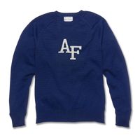 USAFA Royal Blue and Ivory Letter Sweater by M.LaHart